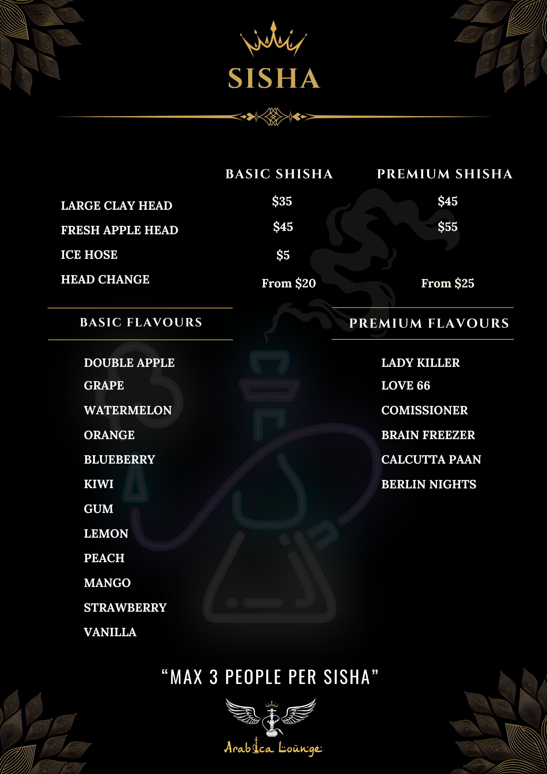 shisha-menu